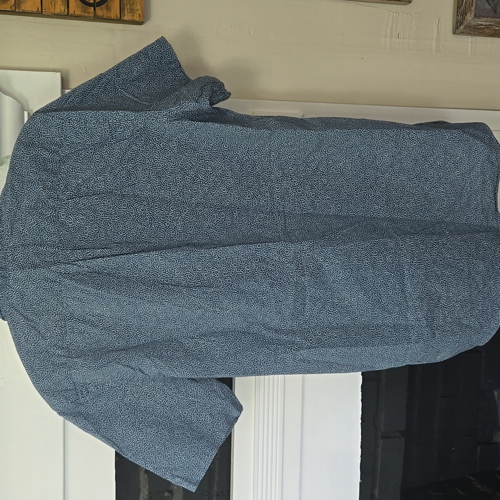 Goodthreads Blue & White Print Shirt - Picture 9 of 9